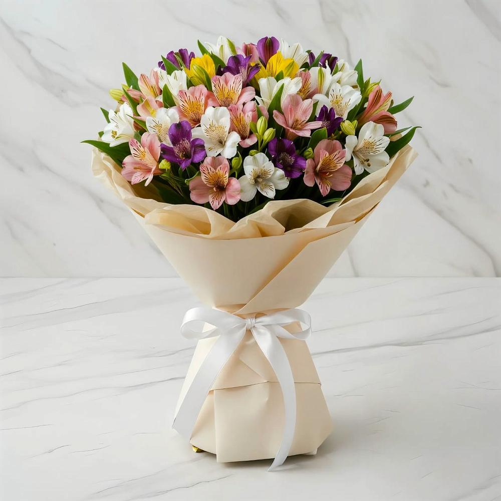 Букет цветов из: Альстромерии в Стремилово