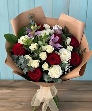 Букет цветов из:  Розы и Альстромерии в Стремилово
