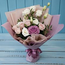 Букет цветов из:  Розы и Лизиантусы #REPLACE_PRED# Стремилово