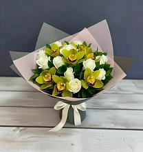 Букет цветов из:  Орхидеи и Розы в Стремилово