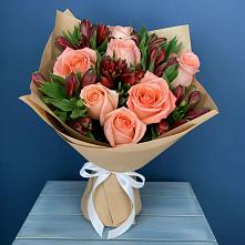 Букет цветов из:  Розы и Альстромерии #REPLACE_PRED# Стремилово