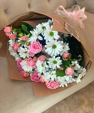 Букет цветов из:  Розы и Хризантемы в Стремилово