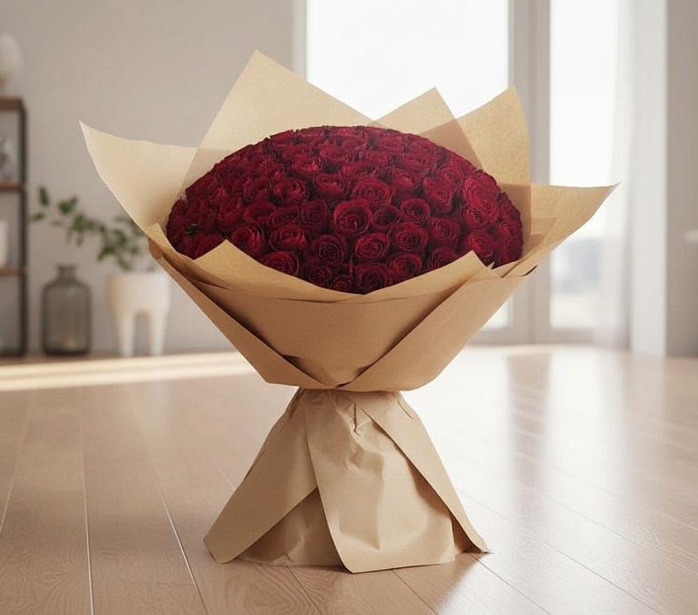 Букет 101 Красная роза в Стремилово