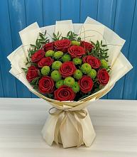 Букет цветов из:  Розы и Хризантемы в Стремилово