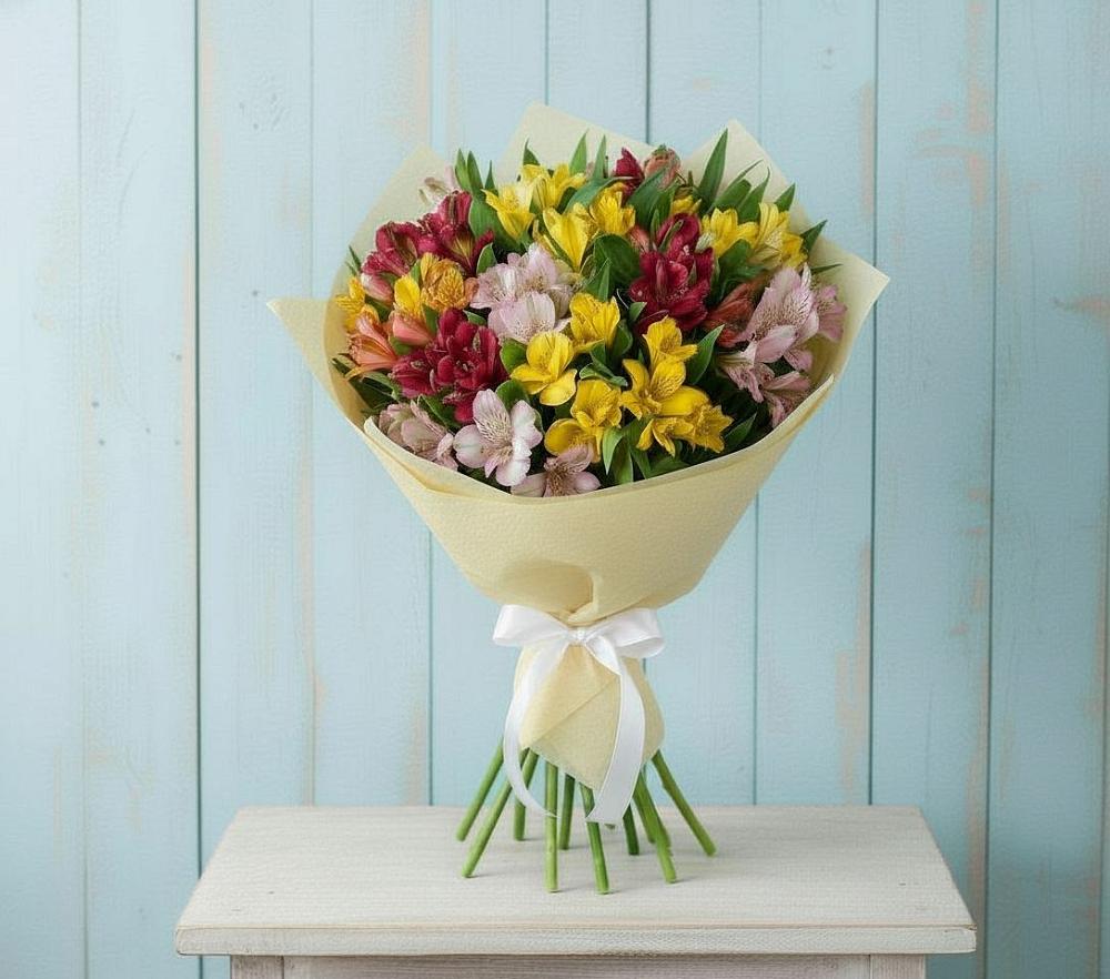 Букет цветов из: Альстромерии в Стремилово