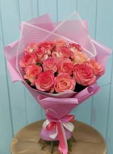 Букет 15 Розовых роз Равель #REPLACE_PRED# Стремилово