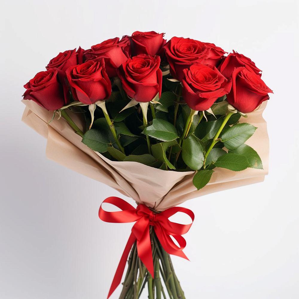 Букет 11 Красных роз Эдлесс Лав в Стремилово